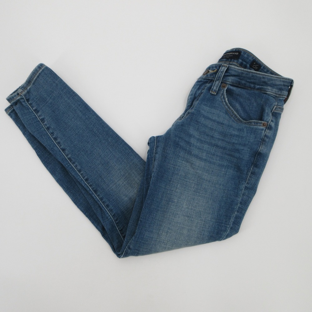 Lucky Brand Womens Ankle Jeans Size 2/26 Medium Wash Blue Slim Fit Mid Rise